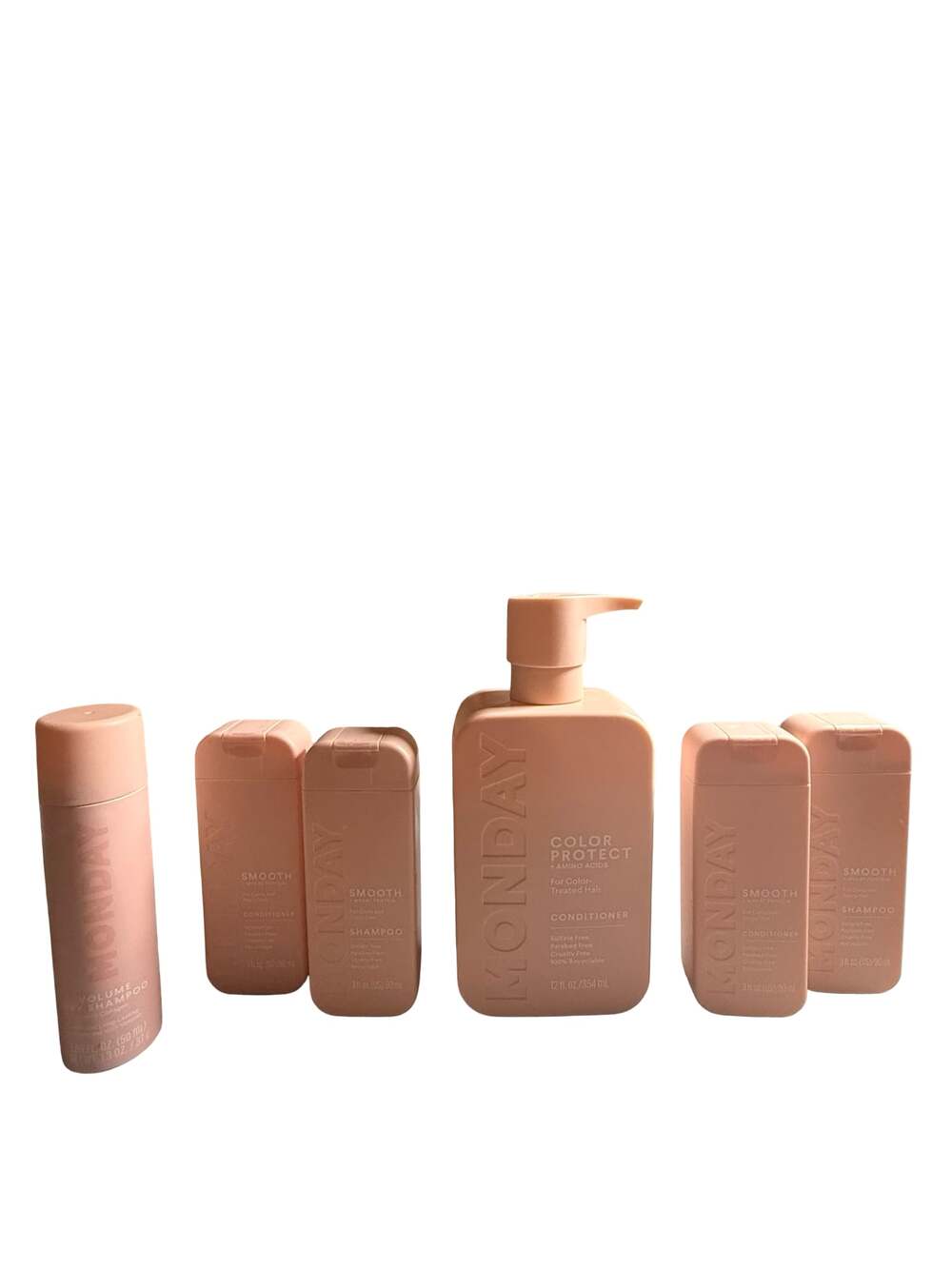 Monday Set: Conditioner 12oz, Dry Shampoo 1.69oz, 2 Shampoo & 2 Conditioner 3oz